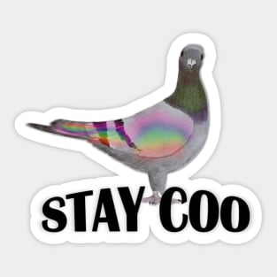 Stay Coo says the Pigeon Sticker